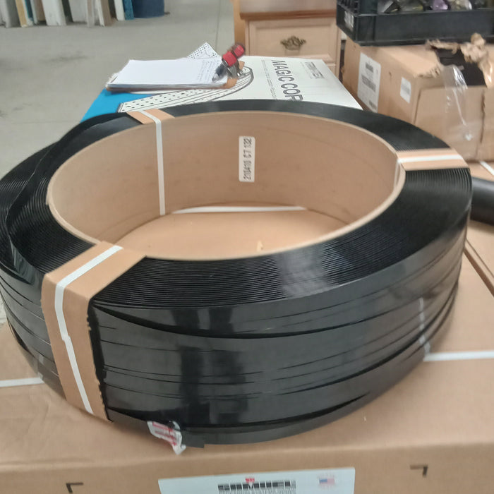 4,600 Ft Black Plastic Packaging Strapping