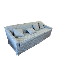 Vintage Light Blue Patterned Sofa