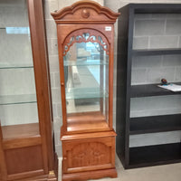24.5"W 1-Piece Display Cabinet with Glass Doors and Sides
