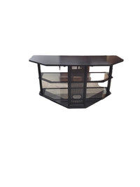 Black Metal Framed Corner Tv Stand