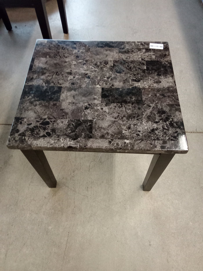 23"W Faux Marble End Table