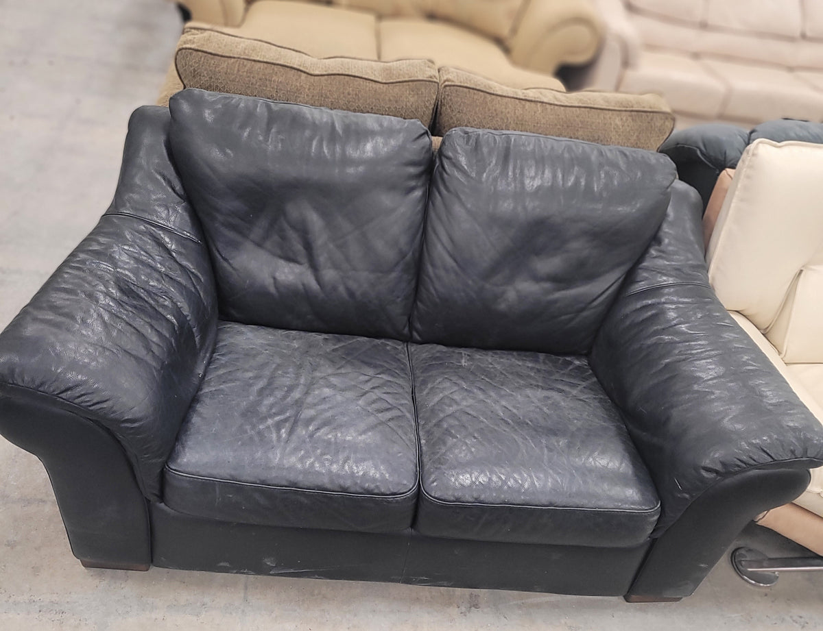 Black Leather Loveseat