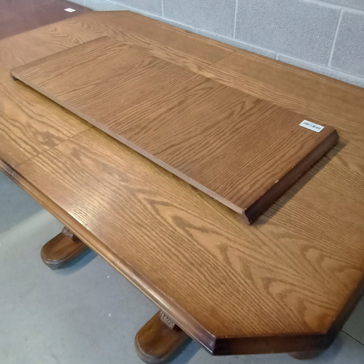 64"W Solid Wood Dining Table with Leaf