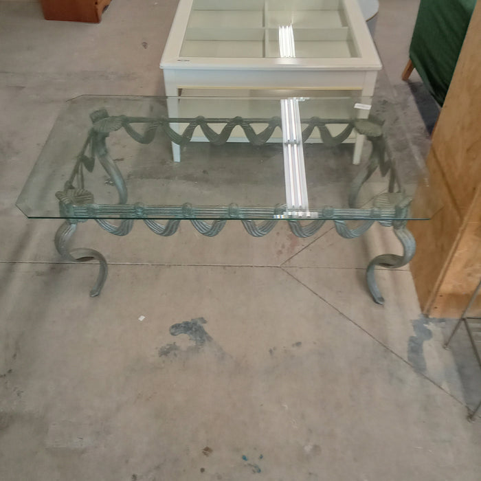Decorative Coffee Table W/Glass Top #RT3