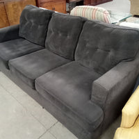 79"W Gray Fabric 3-Seat Sofa