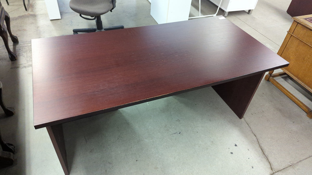 63"W Faux Wood Desk