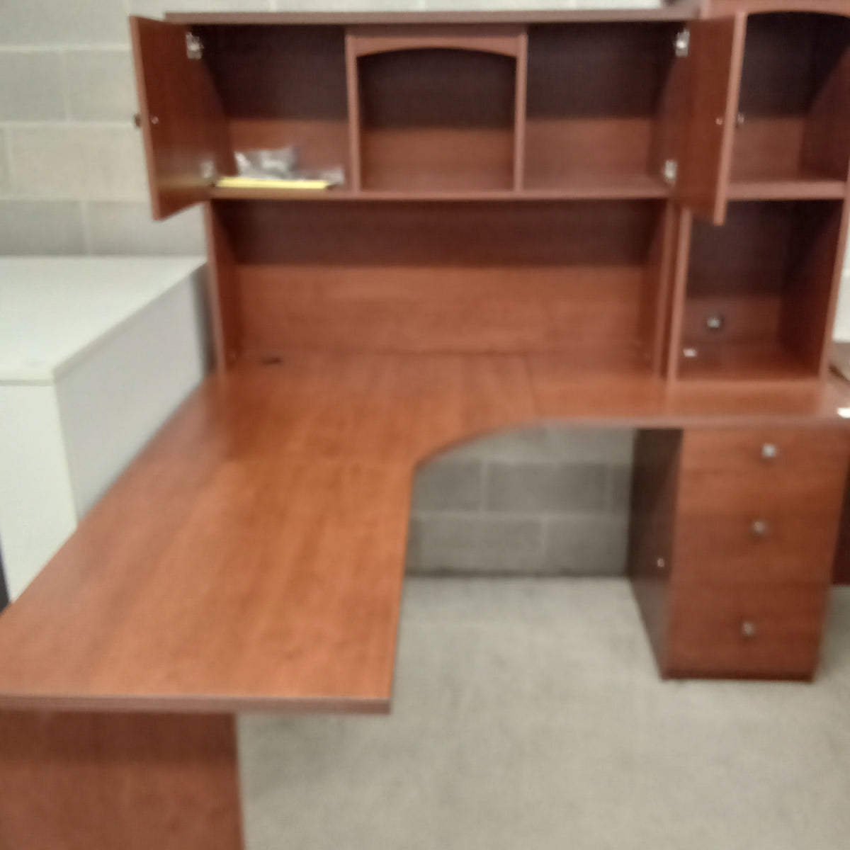 65"W 4-Piece Large Corner Desk with Storage
