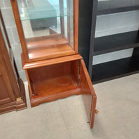 24.5"W 1-Piece Display Cabinet with Glass Doors and Sides