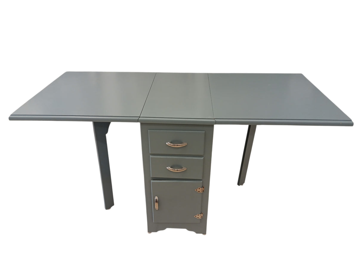 Pigeon Post Blue Drop-Leaf Buffet Table