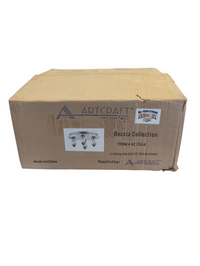 Artcraft Lighting Doccia 4-Light Flush Mount in Chrome