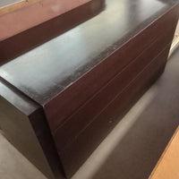 60"W 6-Drawer Dresser In Dark Stained Wood