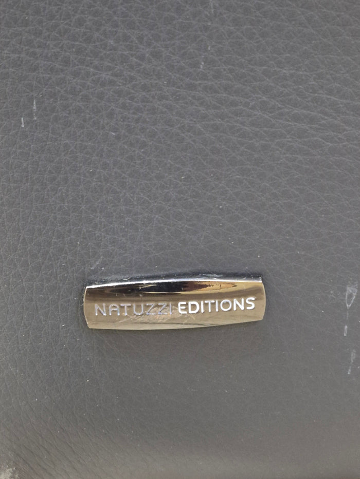 Natuzzi Edition Grey Leather Sofa