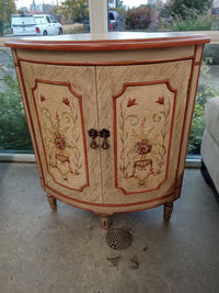 20"W Corner Cabinet with Painted Doors and Top