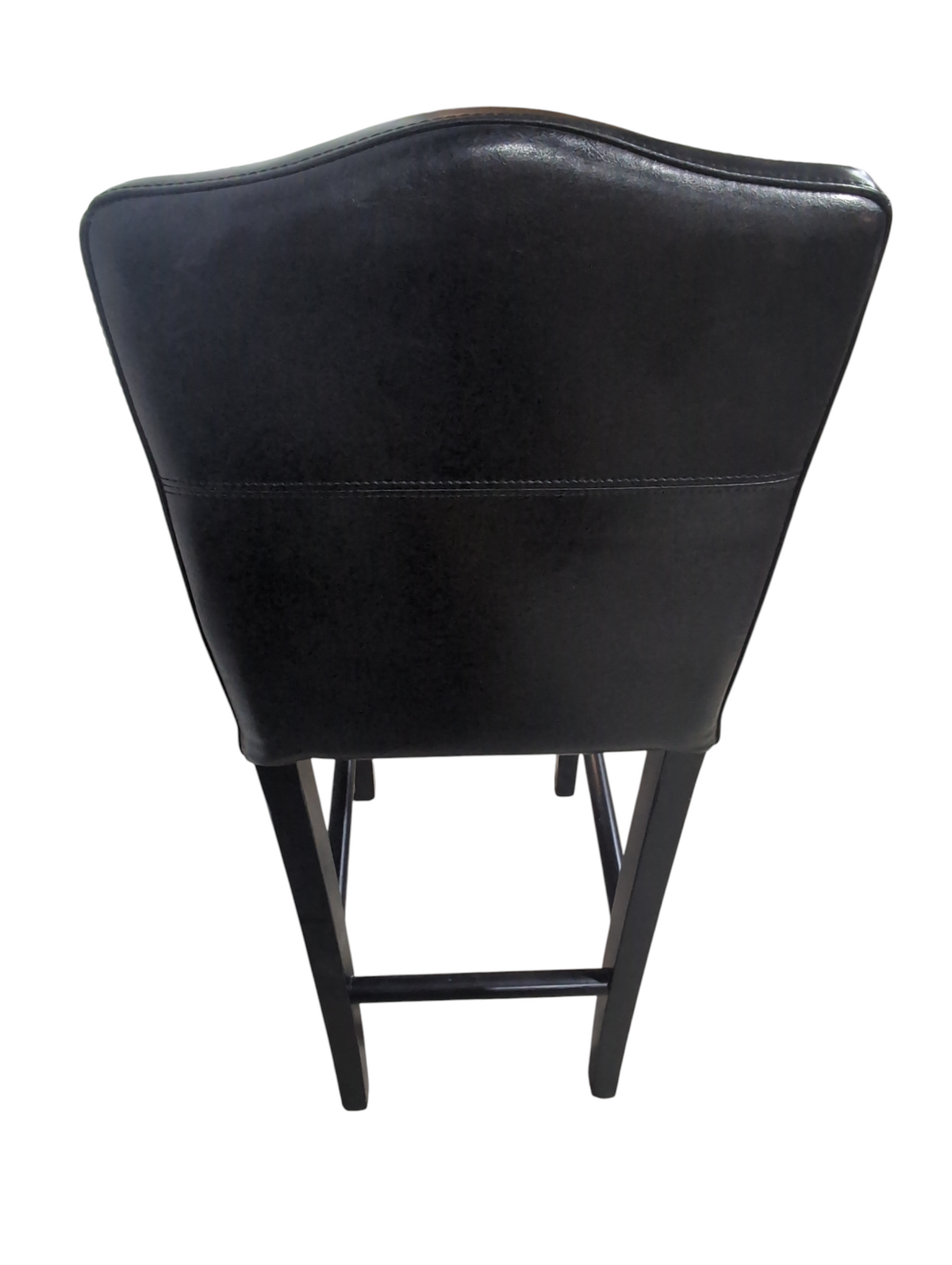 Black Leather Barstool
