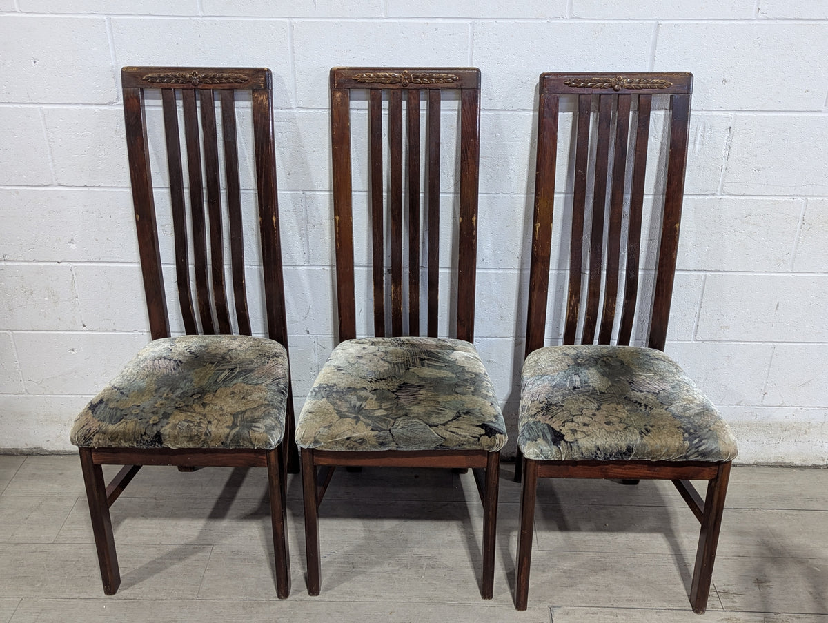 Set of 6 Contemporary Antique Stain Dining Chairs