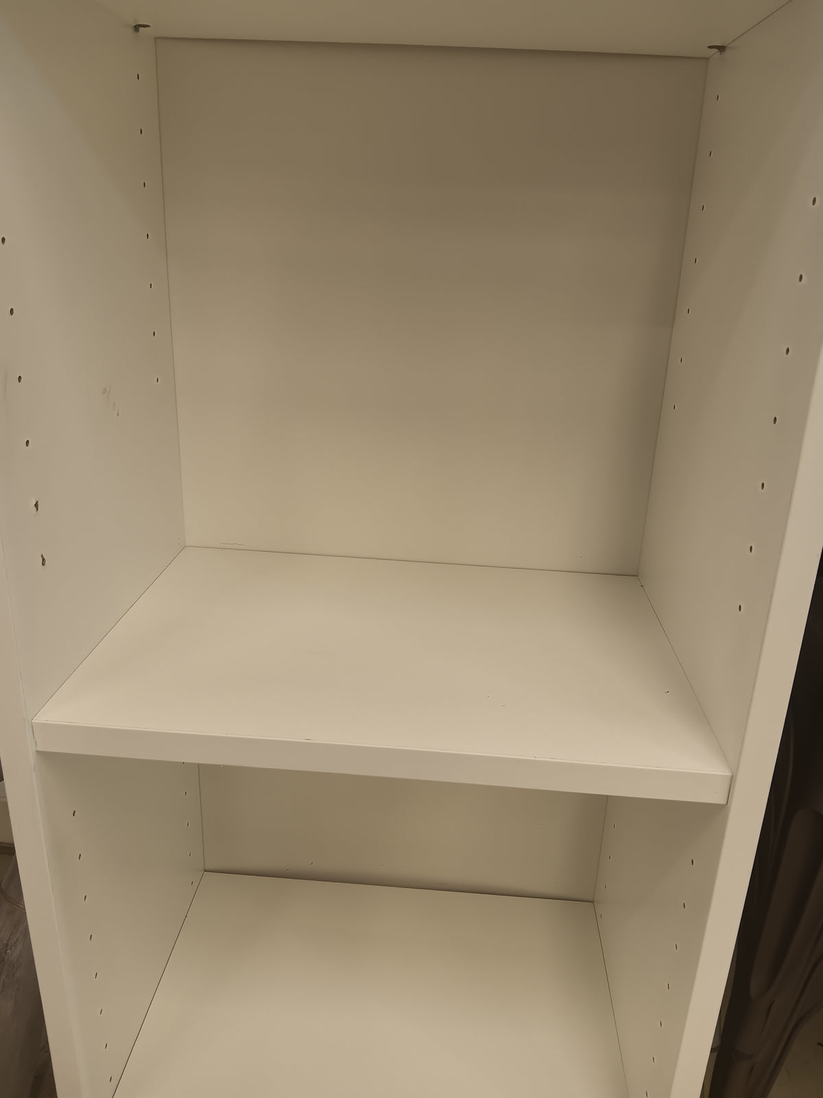 Tall White 6-Tier Bookcase