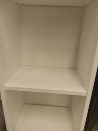 Tall White 6-Tier Bookcase