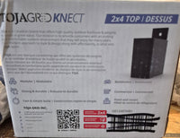 TOJA GRID KNECT Pergola Top Rafter Bracket For 2x4 Wood Posts 8 Pack