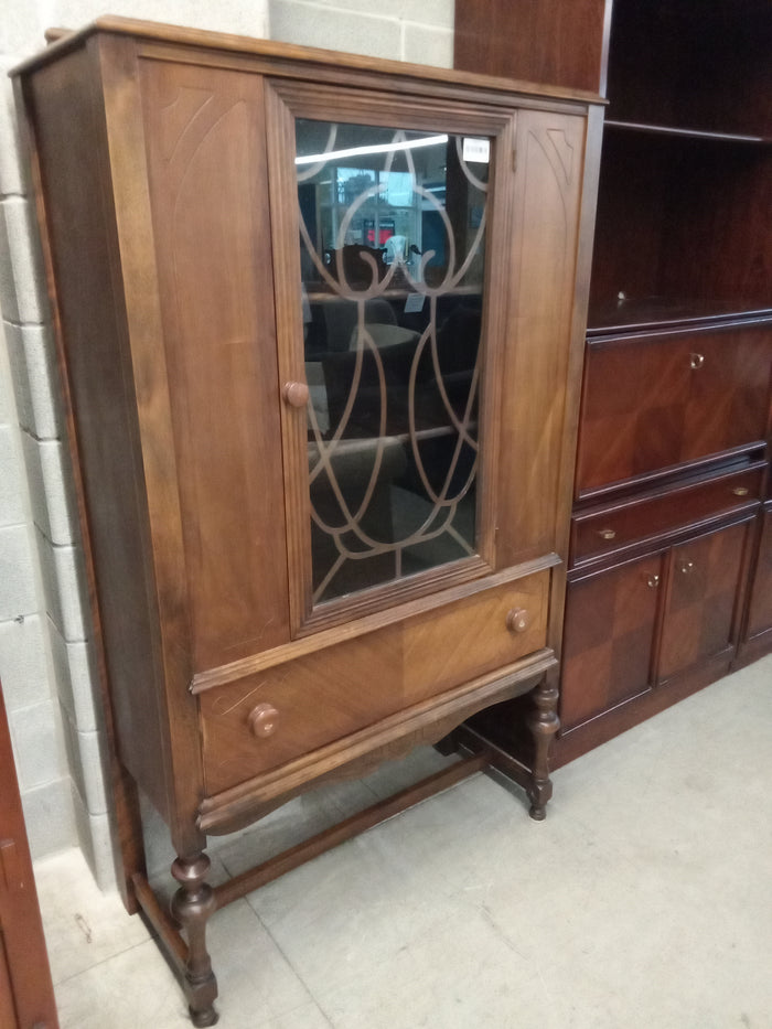 36"W Wooden China Cabinet Hutch