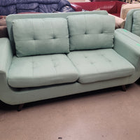 67"W 2-Seat Love Seat in Seafoam Green
