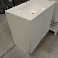 30"W Bathroom Vanity in White with Sink