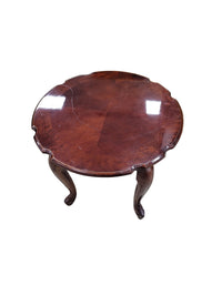 Cherry Piecrust Accent Table