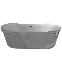 Duravit StARCK Freestanding Air Jet Tub with Fiberglass Surround