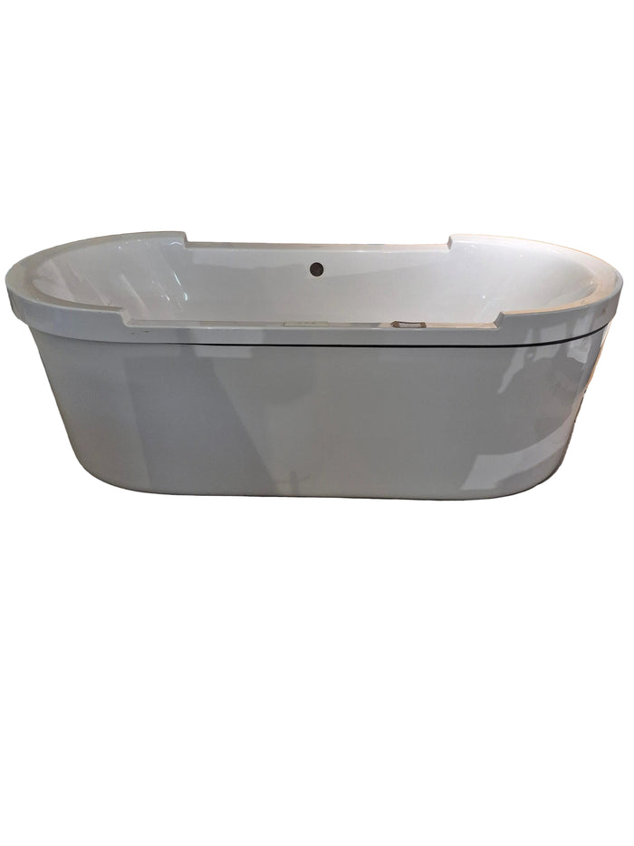 Duravit StARCK Freestanding Air Jet Tub with Fiberglass Surround