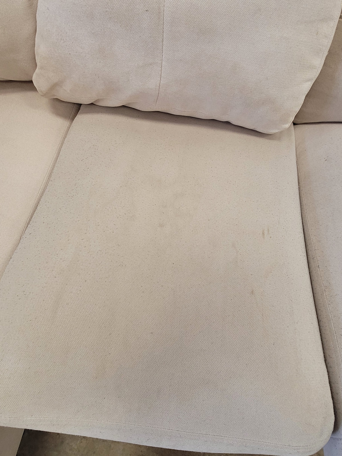 Light Cream L-Shaped Sectional Sofa