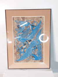 Blue Birds Framed Print