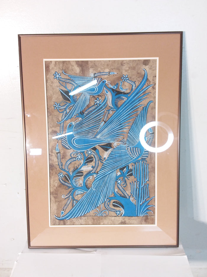 Blue Birds Framed Print