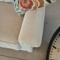 65"W Love Seat with Accent Cushions