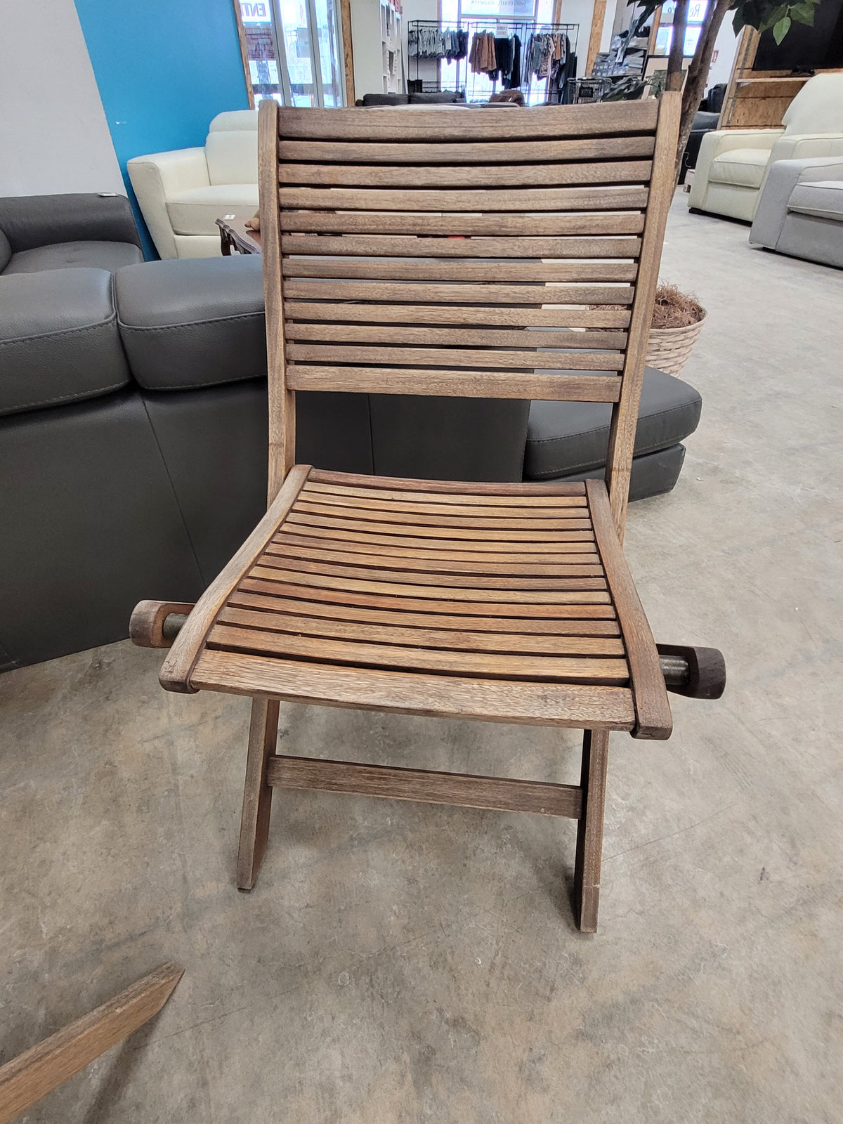 Small Wooden Bistro-Style Patio Set