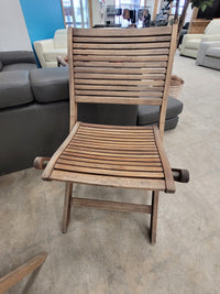 Small Wooden Bistro-Style Patio Set