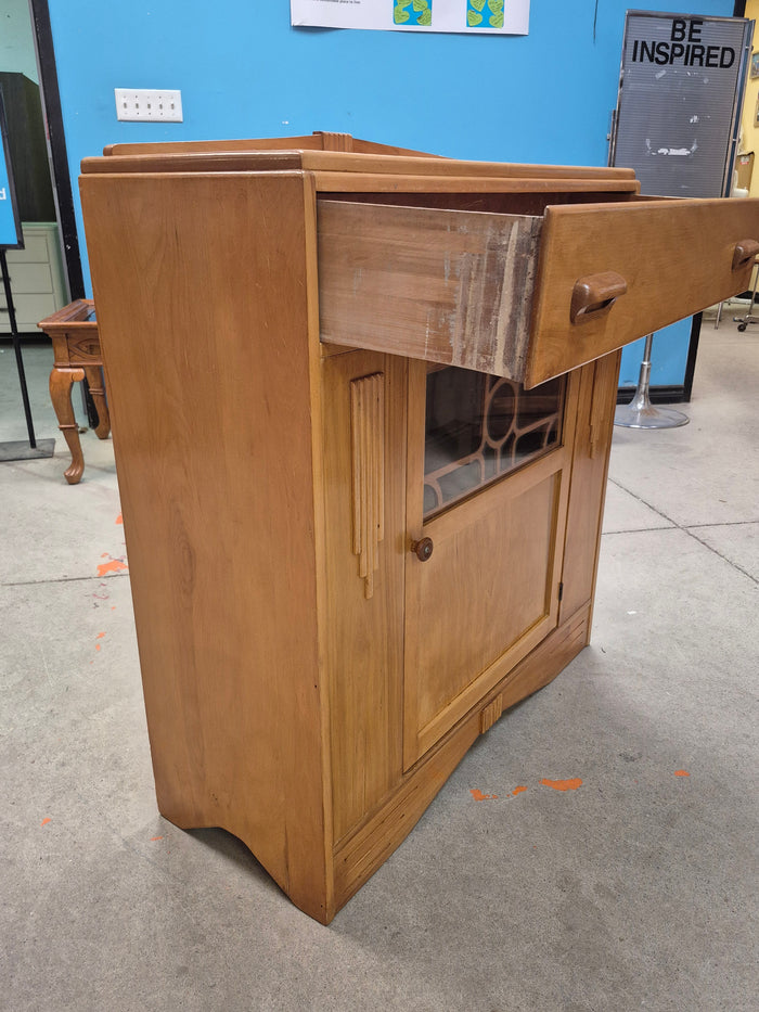 Art Nouveau-Style Wooden Cabinet