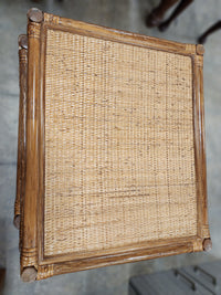 Bamboo Rattan Nesting Tables (Set of 3)