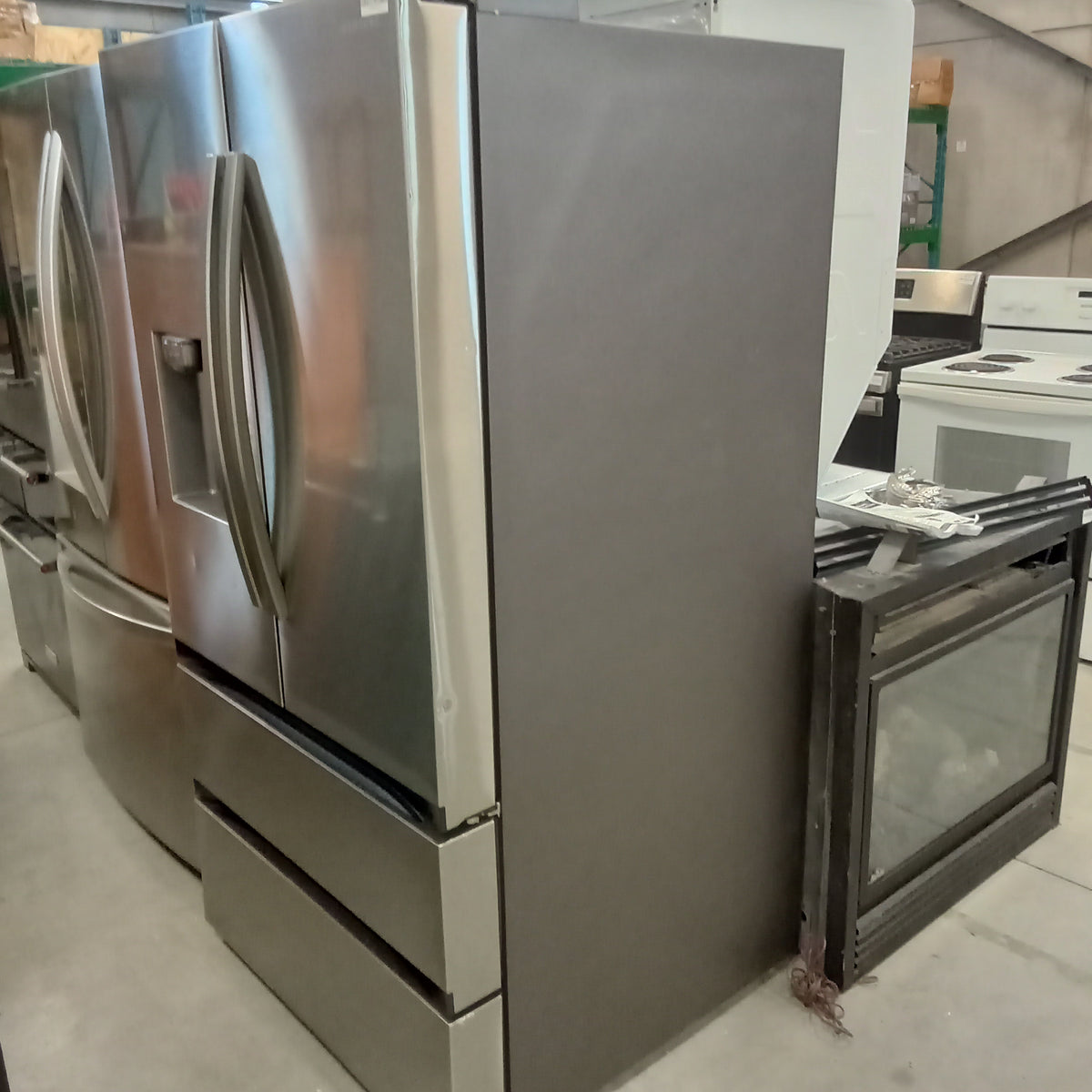 36"W French Door Fridge with Double Lower Freezer Drawers