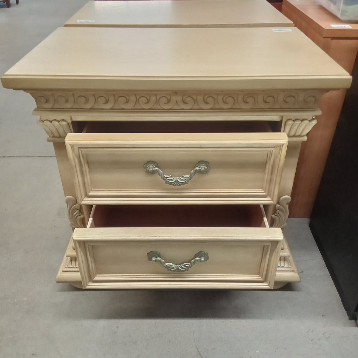 30"W Night Stand with Two Drawers