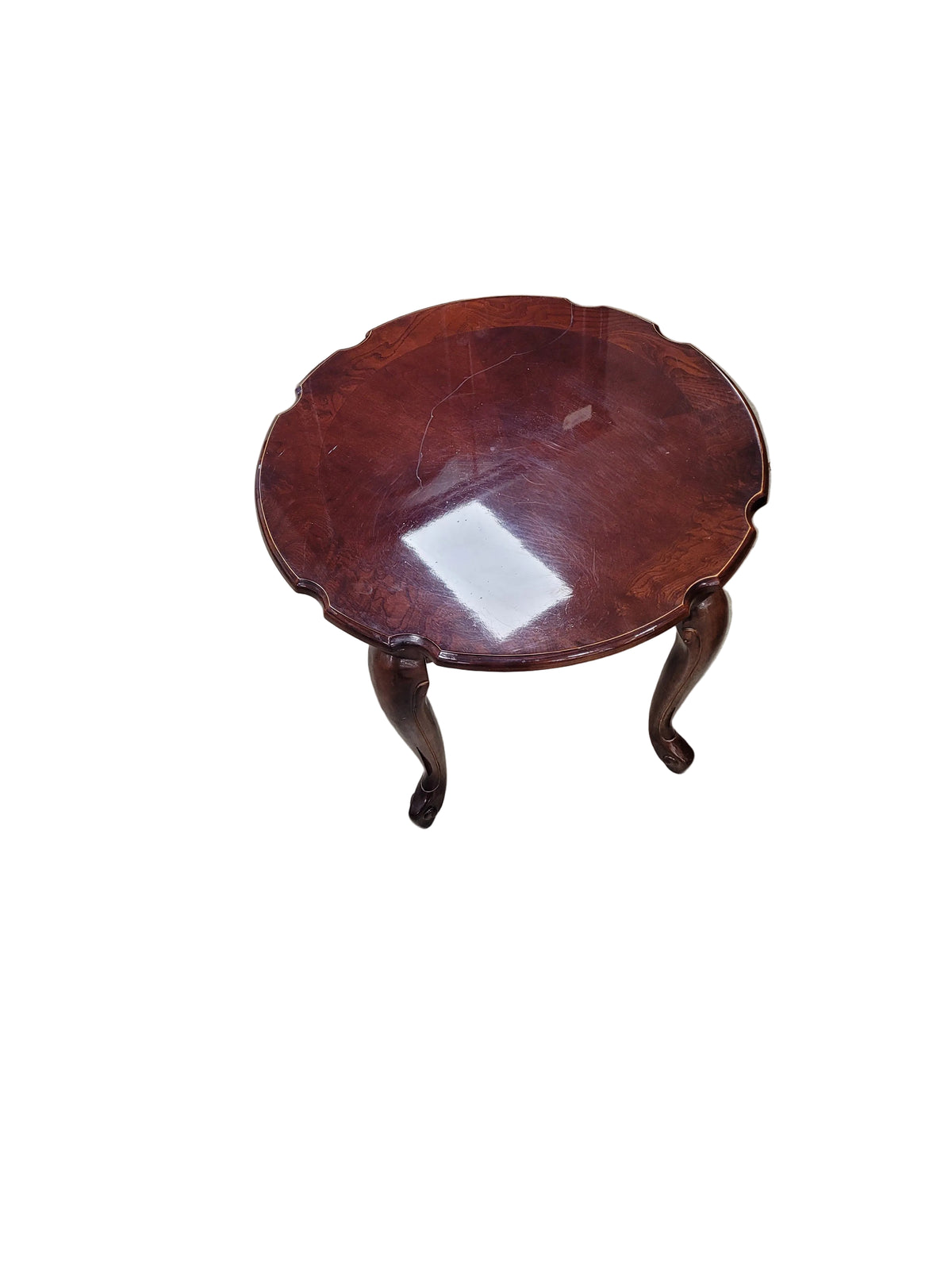 Cherry Piecrust Accent Table