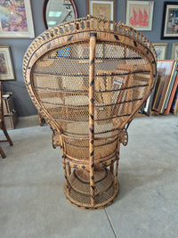 Vintage Wicker Peacock Chair