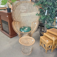 Peacock Chair w/Table $495