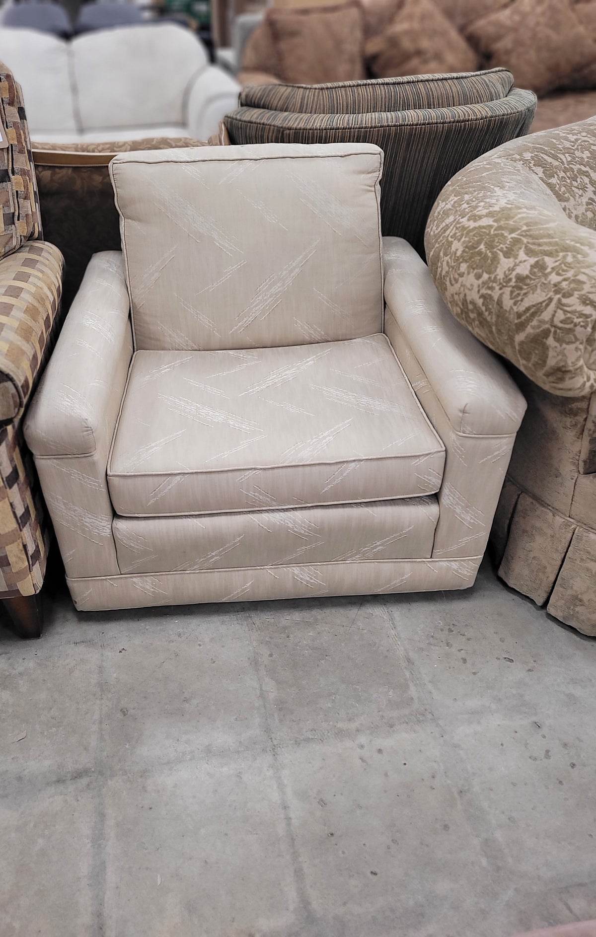 Classic Beige Armchair