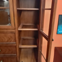 53"W 2-Piece Wooden Display Cabinet