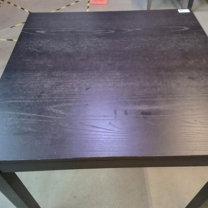 35.5"W Black Dining Table