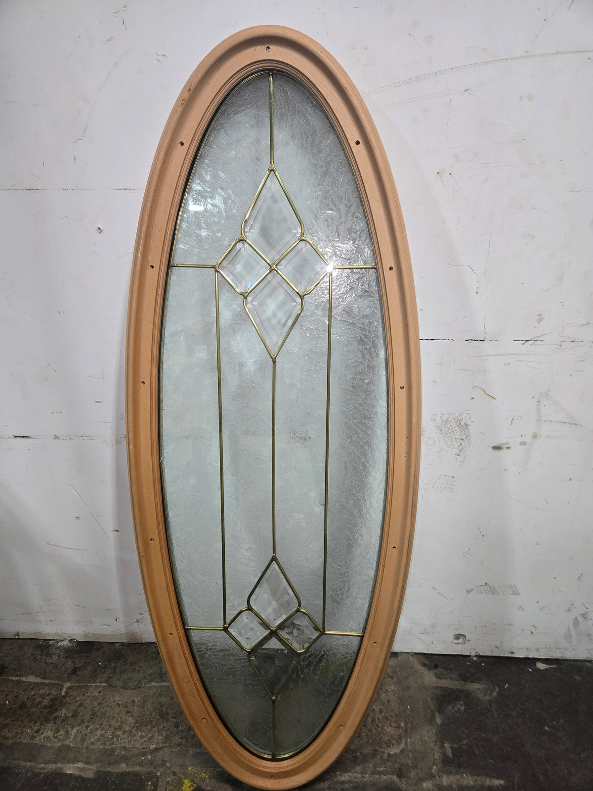 Oval Glass Insert Window