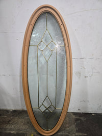 Oval Glass Insert Window