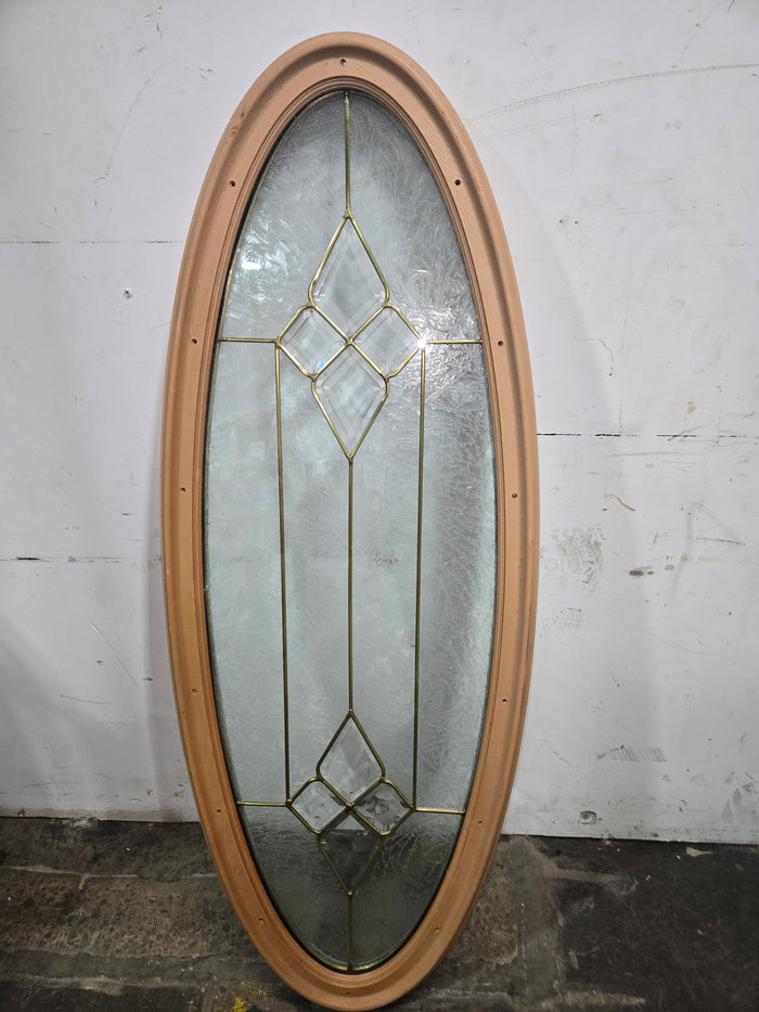 Oval Glass Insert Window