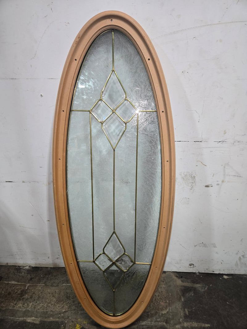 Oval Glass Insert Window