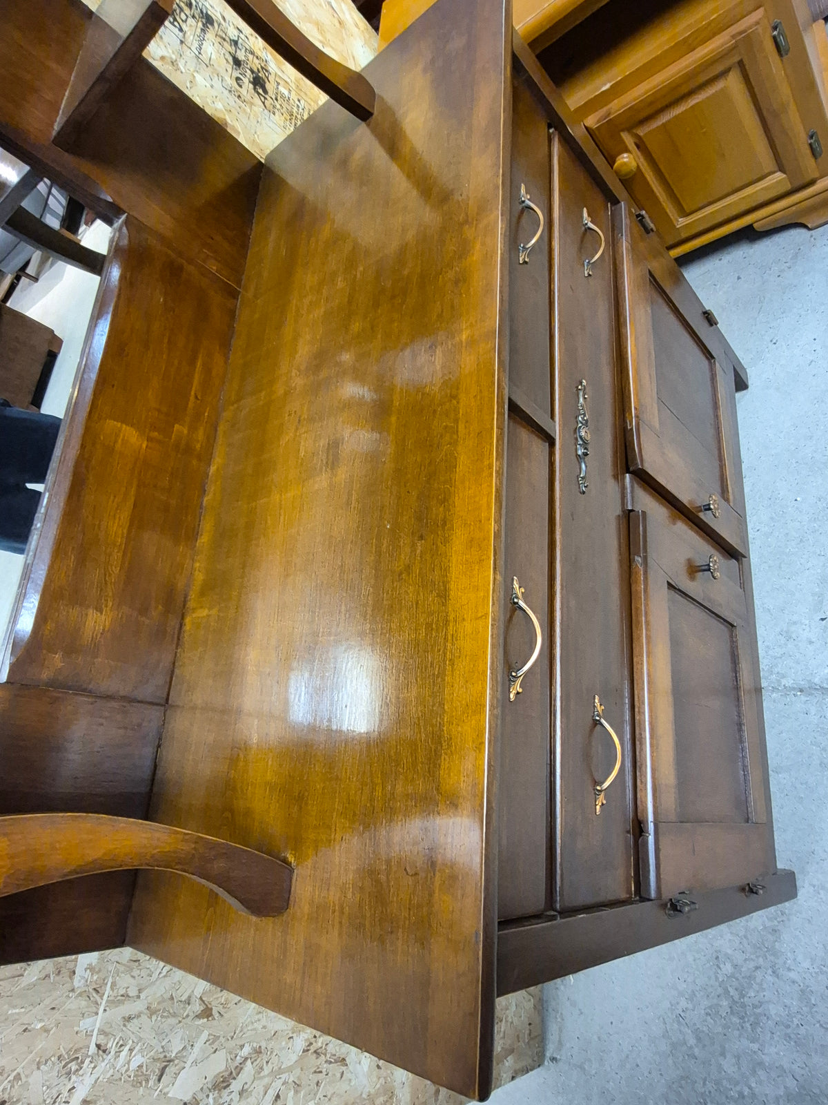 Antique Dining Hutch - - needs repair