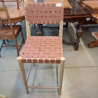 19"W Bar Stool with Webbed Seat and Back